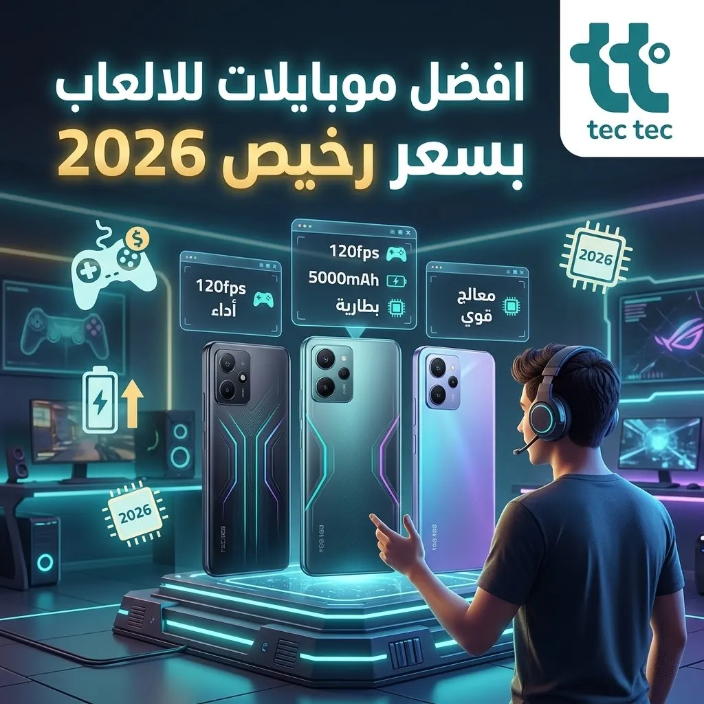 افضل موبايلات للالعاب بسعر رخيص 2026: دليلك من تيك تيك ستور